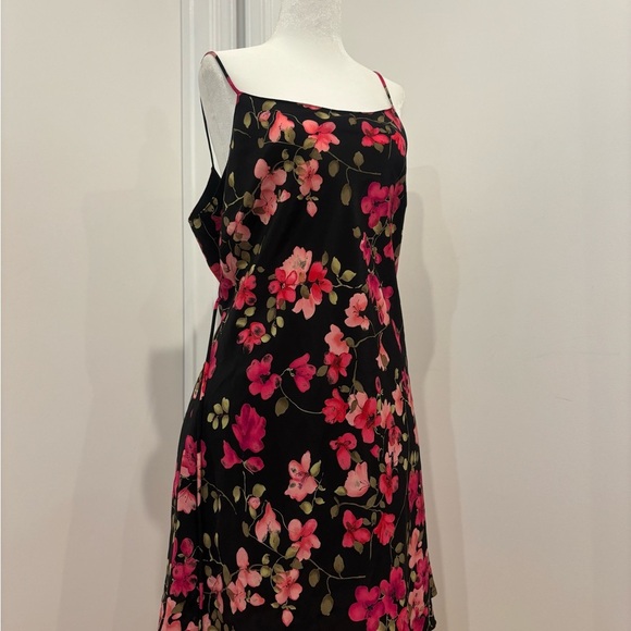 1990’s Vintage Floral Spaghetti Strap Dress - Picture 1 of 4